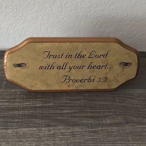 Religious Wooden Plaque